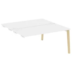 Стол-приставка двойной к опорным элементам ОНИКС ВООД ОВ.Д.СПР-4.8 Белый Бриллиант/Светлый / ONIX WOOD OW.D.SPR-4.8