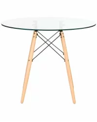 Круглый стол из стекла ДОБРИН CХЕЛСЕА 90 ГЛАСС Стекло / DOBRIN CHELSEA GLASS