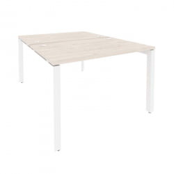 Рабочая станция на П-образном м/к ОНИКС О.МП-Д.РС-2.2.8 Денвер Светлый/Белый / ONIX O.MP-D.RS-2.2.8