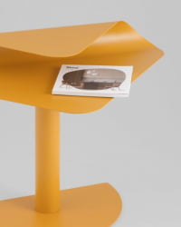 Журнальный столик Корнеа металл желтый / Cornea