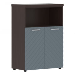Шкаф с глухими малыми дверьми и топом Торр ЛУКС ТЛМC 85.3 Венге Магия Серо-голубой / Torr LUX TLMC