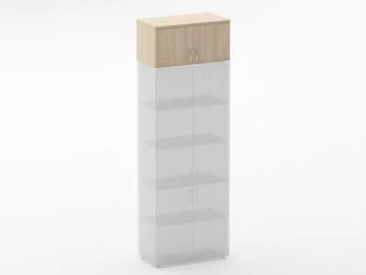 Антресоль широкая Глассй 6.04.131 Орех / Glassy