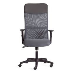 Кресло ПРАCТИC ПЛТ ткань/кож/зам, серый/металлик, ТВ-12/В-12/36 / PRACTIC PLT TW-12/W-12/36