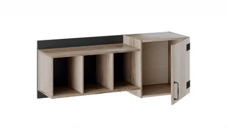 Шкаф Окланд ТД-324.15.11 Фон Черный/Дуб Делано