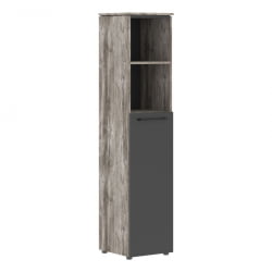 Шкаф-колонка с глухой средней дверью МОРРИС ТРЕНД МХC 42.6 Сосна Нордик Антрацит / MORRIS TREND MHC