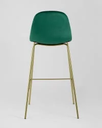 Стул барный Валенсия Зеленый с золотыми ножками