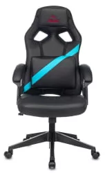 Геймерское кресло Бюрократ ЗОМБИЕ ДРИВЕР Черный-голубой / ZOMBIE DRIVER