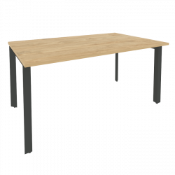 Стол переговорный (1 столешница) ОНИКС О.МП-ПРГ-1.4 Тиквуд Светлый/Антрацит / ONIX O.MP-PRG-1.4