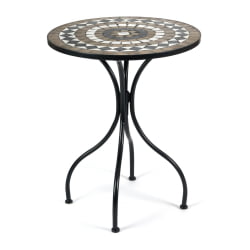 Стол для дачи Сеcрет де Маисон РОМЕО (мод. ПЛ08-7451РВ) металл, 60*72см, черный /плитка 