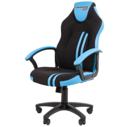 Кресло геймерское CХАИРМАН ДРАЙВ (ГАМЕ) 26 Новое (НЕВ) Черный-голубой / CHAIRMAN (GAME) (NEW)