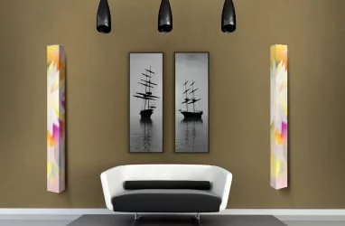 Поворотный зеркальный шкаф Иглу Шелф Арт Беленый дуб