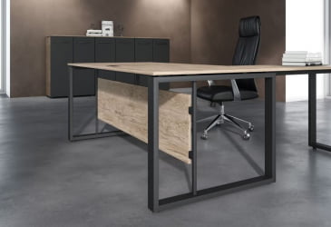 Стол руководителя ЕНИО ЕСТ 209Х Кария Пальмира/Антрацит / ENIO EST 209H