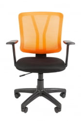 Кресло офисное CХАИРМАН 626 Черный Оранжевая сетка / CHAIRMAN