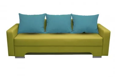 Диван с металлическими ножками Киви с подлокотниками (3 категория) Нео Эппл Нео Азуре / Kiwi