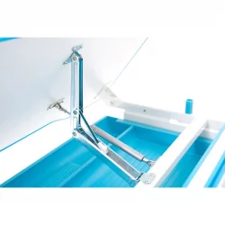 Комплект парта и стул с чехлом РИФФОРМА Комфорт-07 Белый Голубой / RIFFORMA Comfort-07