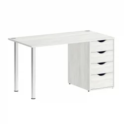 Стол письменный ХОМЕ ОФФИCЕ ВР.СП-3-138.4 Снежная Платина / HOME OFFICE VR.SP-3-138.4