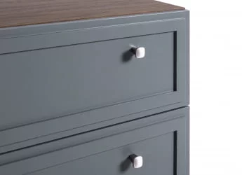 Комод 3 ящика Нортон (К) Серый / Norton