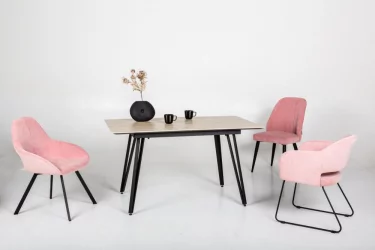 Стол раскладной Диего 140-180 вхите Мрамор графит / white