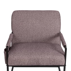 Кресло Чарли ЛУКС/Чарли Люкс велюр/букле, ВТ шапе воод росе, 70х80х82 см / Charli LUX/Чарли VT shape wood rose,