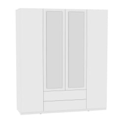 Шкаф распашный Р-198х180х60-2-ПО-М(Белый) / R-198х180х60-2-PO-M(Белый)