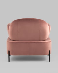 Кресло Кэнди с подлокотниками велюр Пыльно-розовый