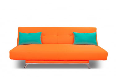 Диван МАНГО 2 велюр Оранжевый / MANGO