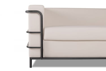 Диван трехместный Аполло 2.0 (3Д) Черный Еуролине 9100 / Euroline