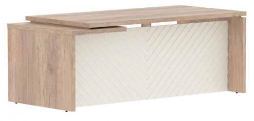 Стол руководителя правый Торр ЛУКС ТЛCТ 209 Р Дуб Каньон Латте / Torr LUX TLCT R