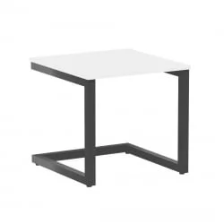 Журнальный стол ХОМЕ ОФФИCЕ ВР.СП-2-58.Г Белый Бриллиант/Антрацит металл / HOME OFFICE VR.SP-2-58.G