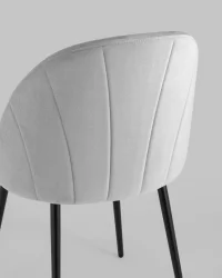 Стул для кухни Логан НЕВ велюр Светло-серый / NEW