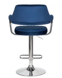 Стул барный ДОБРИН CХАРЛЙ (синий велюр (МДЖ9-117)) 2 шт / DOBRIN CHARLY (MJ9-117))