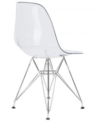 Стул обеденный ДОБРИН ДСР CАСПЕР (ножки хром, цвет прозрачный) 4 шт / DOBRIN DSR CASPER