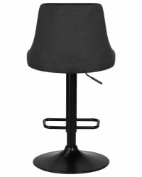 Стул барный ДОБРИН ДЖОСЕПХ БЛАCК (черный велюр (МДЖ9-101)) / DOBRIN JOSEPH BLACK (MJ9-101))