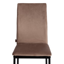 Стул CАПРИ (мод. БC565-ДC) металл, флок, 43 х 53 х 92 см, Беиге (бежевый) ХЛР8 / черный / CAPRI (mod. BC565-DC) Beige HLR8