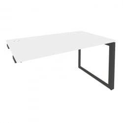 Стол-приставка на О-образном м/к к опорным элементам ОНИКС О.МО-СПР-3.8 Белый Бриллиант/Антрацит / ONIX O.MO-SPR-3.8