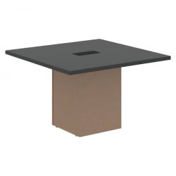 Стол для заседаний центральный ВЕЛИОН ВCCТ 1212 Яшма черный Кобра / VELION VCCT