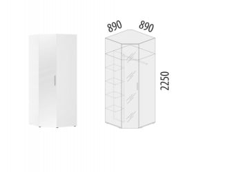 Угловой шкаф Николь 901.09