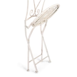 Комплект (стол + 2 стула) Сеcрет де Маисон Моникуе (мод. ПЛ08-6241.6242) металл, стол:62*73, стул: 48*40*93, Античный белый (Антикуе Вхите) / Secret de Maison Monique (mod. PL08-6241.6242) (Antique White)