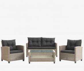 Комплект плетеной мебели АФМ-805Б Беиге/Дэрк грей / AFM-805B Beige/Dark grey