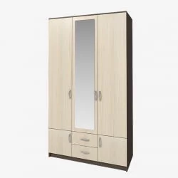 Шкаф для одежды Ронда ШК-3 трехдверный Венге/Дуб беленый