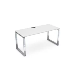 Стол рабочий, прямолинейный ГЛОСС ЛИНЕ НСР-О.004 Белый Премиум / GLOSS LINE