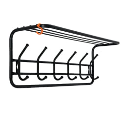 Вешалка настенная ВСП7 6 крючков, металл, черная, ВСП 7 Ч