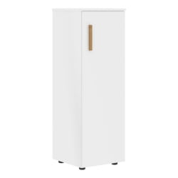 Шкаф-колонка с глухой средней дверью правый Форта ФМC 40.1 Р Белый премиум / Forta FMC R