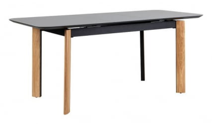 Стол раскладной Комби Гласс 140-180 Аутоматиc Натур/Дэрк матте гласс / Combi Glass Automatic Natur/Dark matte glass