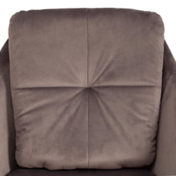 Кресло СТАР (мод. CЙ-1919) вельвет/металл, 68 х 60 х 88 см , серый (ХЛР 24)/черный / STAR (mod. CY-1919) (HLR