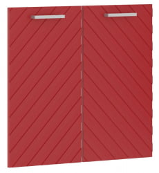 Двери низкие Торр ЛУКС ТЛЛД 42-2 Красные / Torr LUX TLLD