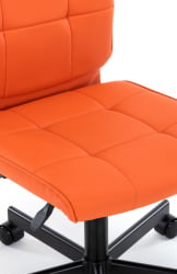 Кресло для персонала Еверпроф ЕП-300 Экокожа Оранжевый / Everprof EP-300