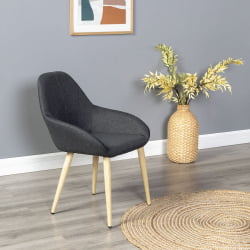 Стул Кент темно-серый/нат.дуб / Kent