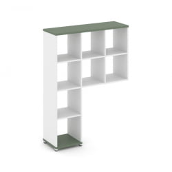 Надставка на стол высокая без наполнения CОНCЕПТ CН.НВ-001 Кобо Белый бриллиант Белый металл / CONCEPT CN.NV-001