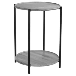 Круглый стол БеаутйСтйле 21 Орех гикори грай / BeautyStyle gray